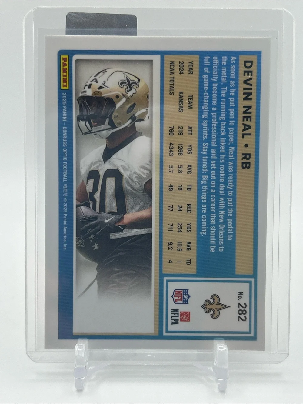 Devin Neal Rated Rookie Football Trading Card 🏈